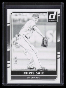 2016 Donruss Test Proof Black 108 Chris Sale 9/25