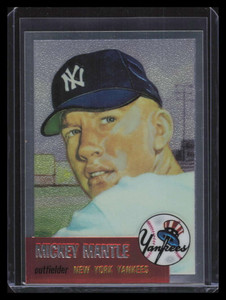1996 Topps Mantle Finest 3 Mickey Mantle 1953 Topps Peeled