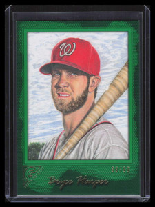 2017 Topps Gallery Green 25 Bryce Harper 89/99