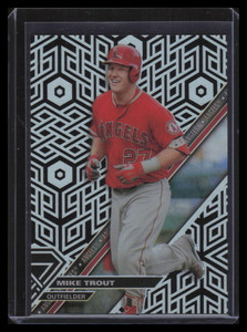 2017 Topps High Tek Blackout Chainlink Hexagon HTMT Mike Trout