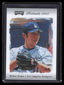 2003 Playoff Portraits Silver 17 Hideo Nomo Dodgers 15/50