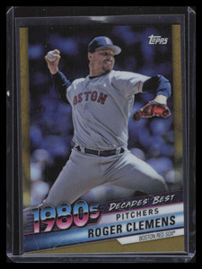 2020 Topps Decades' Best Chrome 2 Gold Refractor dbc64 Roger Clemens 20/50