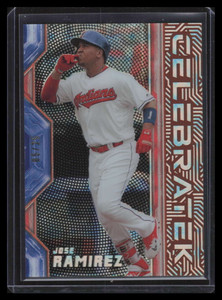 2019 Topps High Tek CelebraTEK Orange CTJR Jose Ramirez 5/25