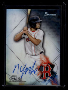 2021 Bowman Sterling Prospect Autographs BSPANY Nick Yorke Rookie Auto