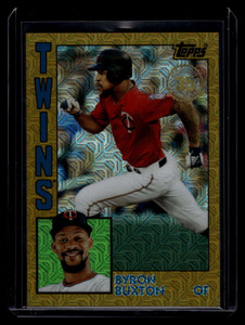 2019 Topps Update 84 Silver Pack Chrome Gold Refractor t84u23 Byron Buxton 33/50