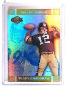 2007 Topps Co-Signers Changing Faces Gold Terry Bradshaw  #d18/25 #37