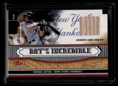 2002 Fleer Genuine Bats Incredible Game Used 7 Derek Jeter Bat ID: 121173