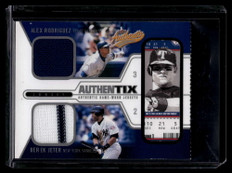 2004 Fleer Authentix Ballpark Classics Alex Rodriguez Jersey Texas