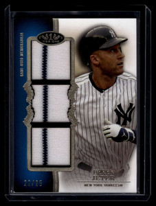 2012 Topps Tier One Triple Relics DJ Derek Jeter Triple Jersey 22/25