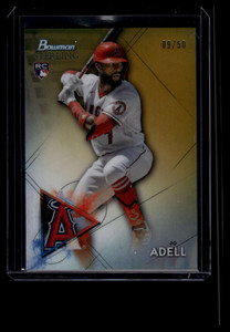 2021 Bowman Sterling Rookies Gold Refractor bsr85 Jo Adell Rookie 9/50