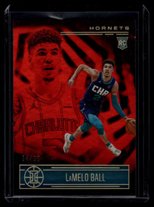 2020-21 Panini Illusions Red 151 LaMelo Ball Rookie 54/99