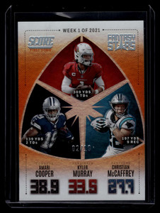 2022 Score Fantasy Stars First Down 1 Amari Cooper Kyler Murray McCaffrey 2/10