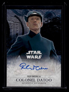 2016 Star Wars The Force Awakens Series Two Autographs 21 Rocky Marshall Auto