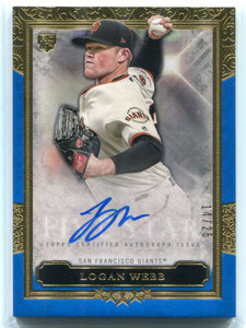 2020 Topps Five Star Autographs Blue FSALW Logan Webb Rookie Auto 14/25