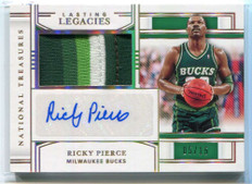 2020-21 National Treasures Lasting Legacies Prime Ricky Pierce Patch Auto 5/15