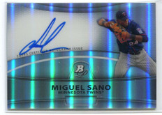 2010 Bowman Platinum Prospect Autographs Refractor MS Miguel Sano Rookie Auto ID: 118660