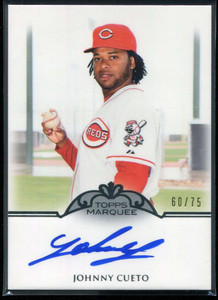2011 Topps Marquee Monumental Markings Autographs JCU Johnny Cueto Auto 60/75