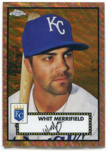 2021 Topps Chrome Platinum Rose Gold 70th Refractor 198 Whit Merrifield 15/50