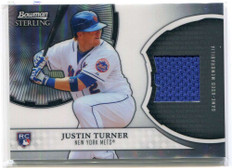 2011 Bowman Sterling Rookie Relics JT Justin Turner Rookie Dual Jersey