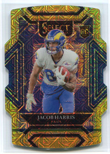 2021 Select Prizm Gold Die Cut Refractor 280 Jacob Harris Rookie 4/10 Club Level