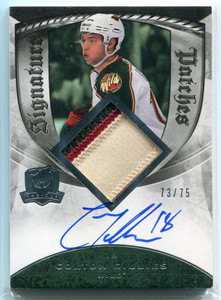 2008-09 The Cup Signature Patches SPCG Colton Gillies Rookie Patch Auto 73/75