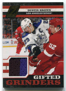 2010-11 Zenith Gifted Grinders Scraps Jerseys Prime 17 Dustin Brown Patch 31/50