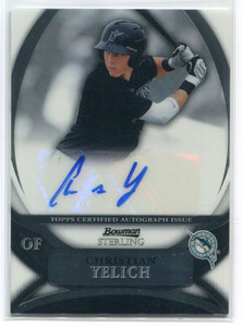 2010 Bowman Sterling Prospect Autographs CY Christian Yelich Rookie Auto