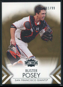 2012 Topps Triple Threads Gold 10 Buster Posey 11/99