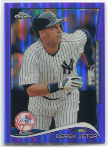 2014 Topps Chrome Purple Refractor 56 Derek Jeter