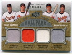 2009 Upper Deck Ballpark 267 Roberts Mora Markakis Ripken Quad Jersey 146/400