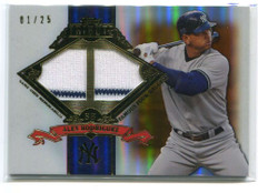 2013 Topps Tribute Famous Four Baggers Orange Alex Rodriguez Dual Jersey 1/25