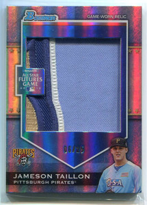 2012 Bowman Draft Future's Game Jumbo Patch JT Jameson Taillon Rookie Patch 6/25