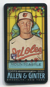 2021 Topps Allen &amp; Ginter Mini Stained Glass 395 Ryan Mountcastle EXT Rookie