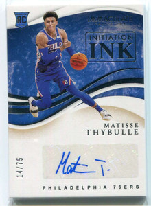 2019-20 Immaculate Collection Iniation Ink 1 Matisse Thybulle Rookie Auto 14/75