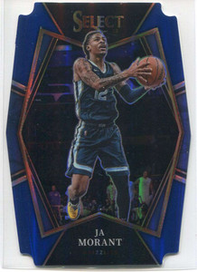 2021-22 Select Prizms Blue Die Cut Refractor 125 Ja Morant 106/249 Premier Level