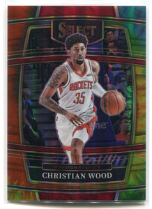 2021-22 Select Prizms Tie Dye Refractor 61 Christian Wood 6/25 Concourse