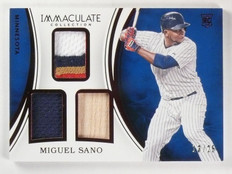 2016 Immaculate Miguel Sano Triple Jersey Patch Bat Red #D13/25 #ITMS