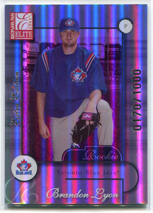 2001 Donruss Elite 215 Brandon Lyon XRC Rookie 170/402 /1000