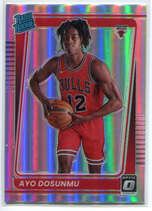 2021-22 Donruss Optic Holo Refractor 171 Ayo Dosunmu RR Rated Rookie