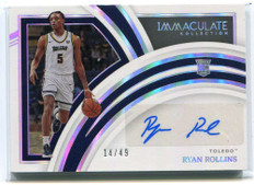 2022-23 Immaculate Collection Collegiate 60 Ryan Rollins Rookie Auto 14/49