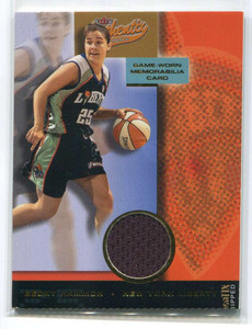 2002 Fleer Authentix WNBA Memorabilia Authentix Ripped 6 Becky Hammon Jersey