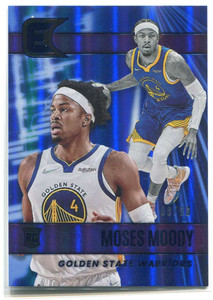 2021-22 Panini Chronicles Blue 319 Moses Moody Essentials Rookie 8/99