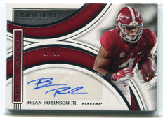 2022 Immaculate Introductions Autographs 15 Brian Robinson Jr. Rookie Auto 7/99