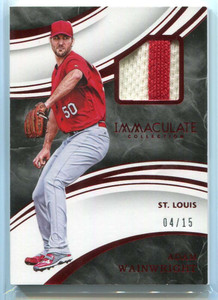 2016 Immaculate Collection Immaculate Swatches Prime Adam Wainwright Patch 4/15