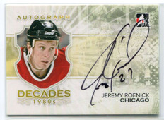 2010-11 ITG Decades 1980s Autographs AJR Jeremy Roenick Auto SP