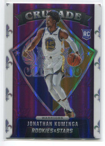 2021-22 Panini Chronicles Purple 626 Jonathan Kuminga Crusade Rookie 12/49