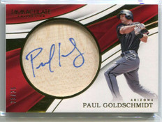 2017 Immaculate Bats Autographs 12 Paul Goldschmidt Bat Auto 21/25