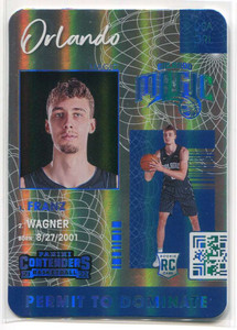 2021-22 Panini Contenders Permit to Dominate 8 Franz Wagner Rookie
