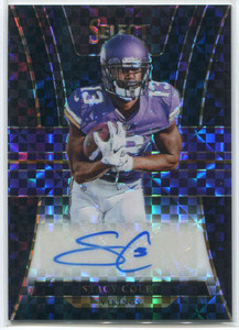 2017 Select Rookie Signatures Prizm Black 20 Stacy Coley Rookie Auto 1/1