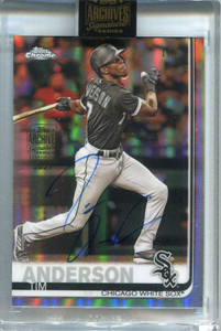 2021 Topps Archives Signature Series Tim Anderson Auto 1/1 2019 Chrome Refractor